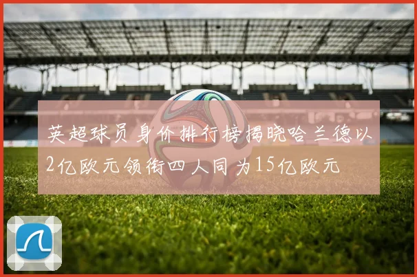 英超球员身价排行榜揭晓哈兰德以2亿欧元领衔四人同为15亿欧元